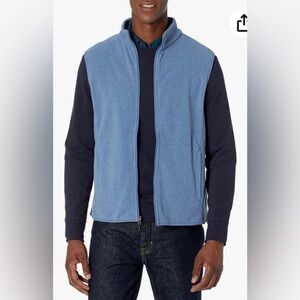 NWOT Amazon Essentials Men's Full-Zip Polar Fleece Vest